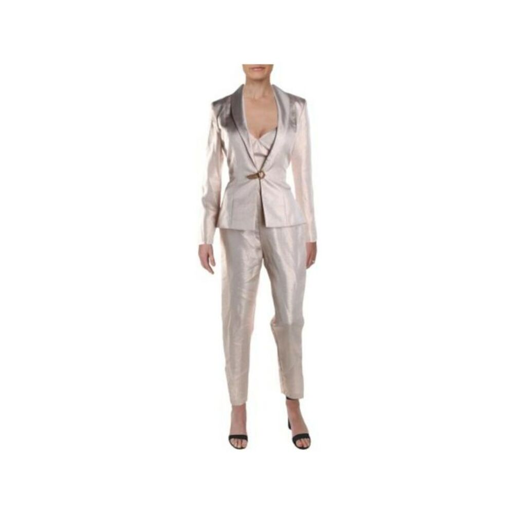 NWT IEENA FOR MACDUGGAL Womens Gold Evening Pants 8